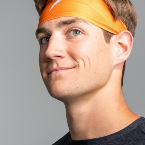 Performance Wide Headband - Orange