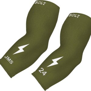 Personalized BRUCE BOLT Graduated Compression Premium 3/4 Arm Sleeve - OLIVE