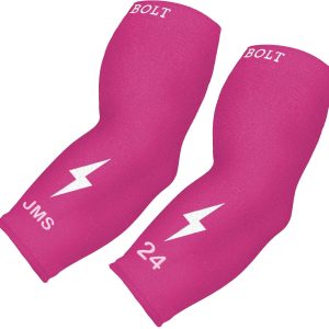 Personalized BRUCE BOLT Graduated Compression Premium 3/4 Arm Sleeve - PINK