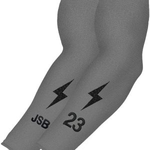 Personalized Graduated Compression Premium Arm Sleeve - Grey