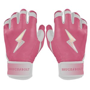Bear Series Short Cuff Batting Gloves - Dusty Pink